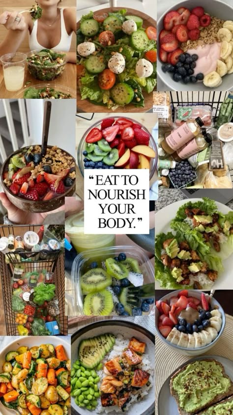 Healthy Girl Era, Healthy Food Inspiration, Food Motivation, Manifesting Vision Board, Healthy Lifestyle Food, Healthy Food Motivation, Healthy Food Dishes, Idee Pasto Sano, Vision Board Inspiration