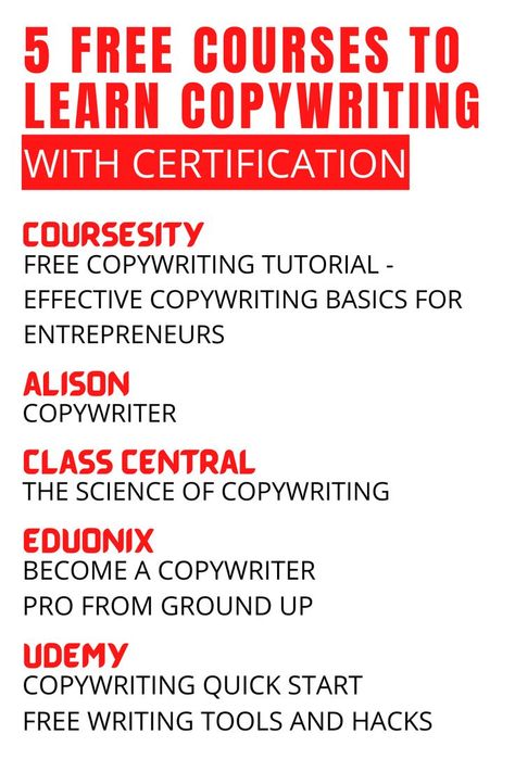 free copywriting course Learn Copywriting, Resume Skills List, Writing Power, Free Learning Websites, Courses To Learn, Free Online Education, Business Plan Outline, Copy Writing, Free Online Learning