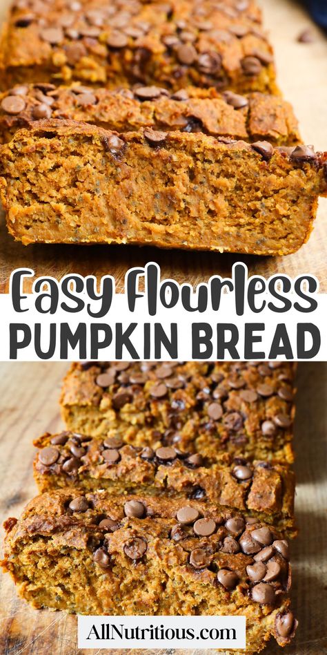 Flourless Healthy Desserts, Pumpkin Bread Recipe Gluten Free, Pumpkin Recipes Dessert Gluten Free, Non Inflammatory Snacks, Flourless Pumpkin Desserts, Weight Watchers Pumpkin Bread, Clean Healthy Desserts, High Protein Pumpkin Bread, Healthy Baked Desserts