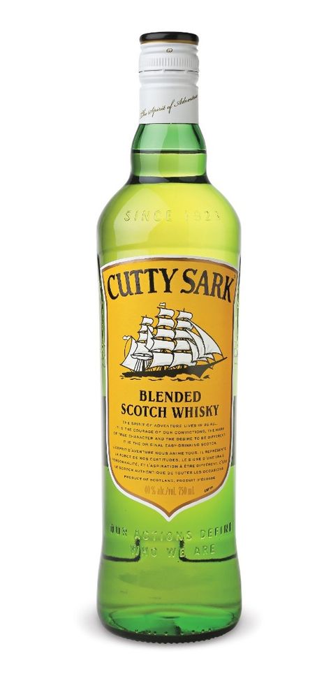 Cutty Sark Scotch Whisky #Whisky Cutty Sark Whiskey, Cutty Sark Whisky, Whisky Label, Cutty Sark, Mixed Drinks Alcohol, Blended Scotch Whisky, Bourbon Whiskey, Scotch Whisky, Bar Drinks