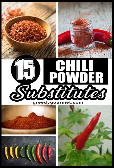 Do you love chili so much that you constantly run out of chili powder in the kitchen? Don't worry because you can choose from 15 substitutes! There are a lot of spices similar to chili powder. Choose from cayenne pepper, jalapeno, serrano pepper, habanero chili, and so much more. Check out our list. #chili #chilipowder #spice #spicyherb #spicesubs #spicesubstitute Chili Powder Substitute, Salt And Chilli Chicken, Homemade Chili Powder, Habanero Chili, Lobster Dishes, Cooking Substitutions, Pepper Seasoning, Serrano Pepper, Chili Seasoning