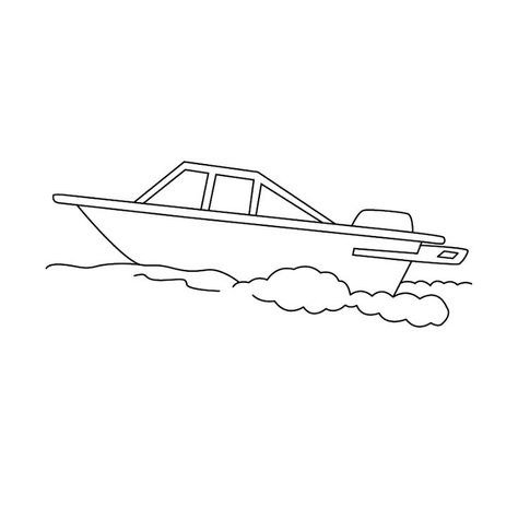 A cute and fast ride on a speed boat is always a thrilling experience like colouring them. Speed Boat Drawing, Boat Tattoo, Birthday Deco, Boat Drawing, Printable Colouring, Colouring Page, Speed Boat, Printable Coloring Book, School Age