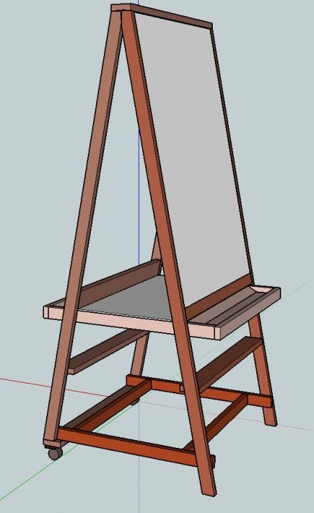 Easel Diy, Diy Wooden Toys Plans, Diy Easel, Tre Kunst, Diy Kids Furniture, Classroom Idea, Diy Storage Rack, Wooden Toys Plans, Kids Flooring