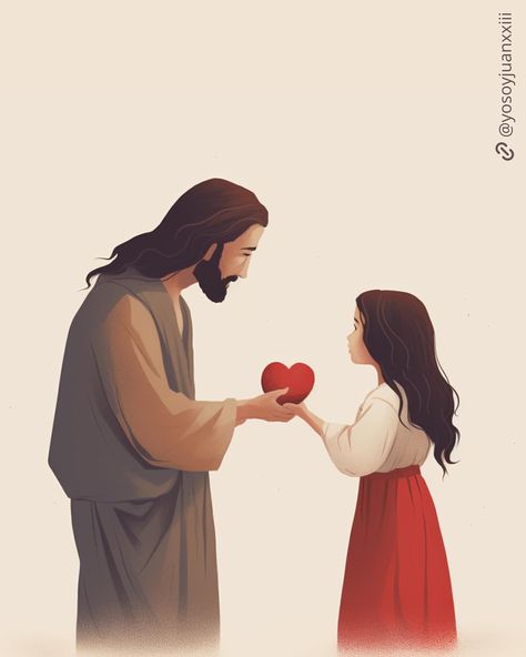 Cute God Pics, God Holding A Girl, Jesus With Girl Wallpaper, Beloved Daughter Of God, Bible Cartoon Images, Jesus And Girl Wallpaper, Jesus Animation Cartoon, God And Daughter, Jesus Profile Picture