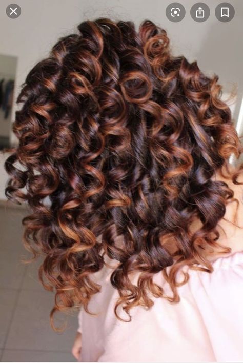 Spiral Perm Short Hair, Curly Balayage Hair, Spiral Perm, Short Permed Hair, Highlights Curly Hair, Short Hair Images, Colored Curly Hair, Hair Done, Curly Bob Hairstyles