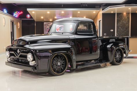 1955 Ford F100 | Classic Cars for Sale Michigan: Muscle & Old Cars | Vanguard Motor Sales 56 Ford Truck, Ford Trucks For Sale, Chevy Ls, Studebaker Trucks, Ford F 150 Raptor, Vintage Pickup, Ford Suv, Vintage Pickup Trucks, Classic Ford Trucks