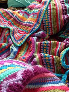 Colorful Crochet Blanket Pattern Free, Mixed Stitch Crochet Blanket, Crochet Sampler, Crochet Afgans, Crochet Blanket Afghan, Crochet Quilt, Manta Crochet, Crochet Afghans, Crochet Throw