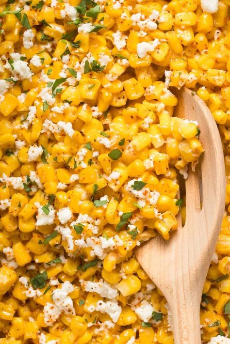 Mexican Street Corn Casserole 1 Mexican Street Corn With Tajin, Mexican Street Corn Side Dish, Mexican Street Corn In Crock Pot, Corn Casserole Mexican, Roasted Corn Casserole, Crockpot Mexican Street Corn, Street Corn Casserole Recipe, Mexican Street Corn Casserole, Street Corn Casserole