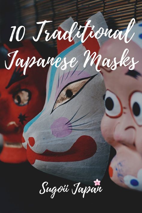 10 Amazing Traditional Japanese Masks And Their Meanings Japanese Mask Meaning, Japan Facts, Japanese Masks, Super Scary, Japanese Mask, Adventure Travel Explore, Japan Culture, Top Travel Destinations, Masks Art