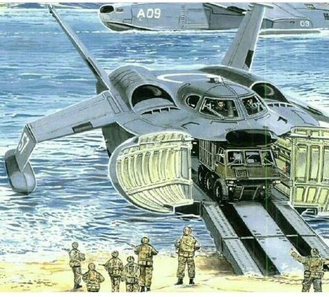 1,155 Me gusta, 7 comentarios - milTech Global (@miltechglobal) en Instagram: "British WIG (wing-in-ground) concept illustrations  #wingingroundeffect #navy #royalnavy #marines…" Amphibious Vehicle, Ground Effects, Military Drawings, Landing Craft, Sci Fi Ships, Military Technology, Aircraft Art, Concept Ships, Aviation History