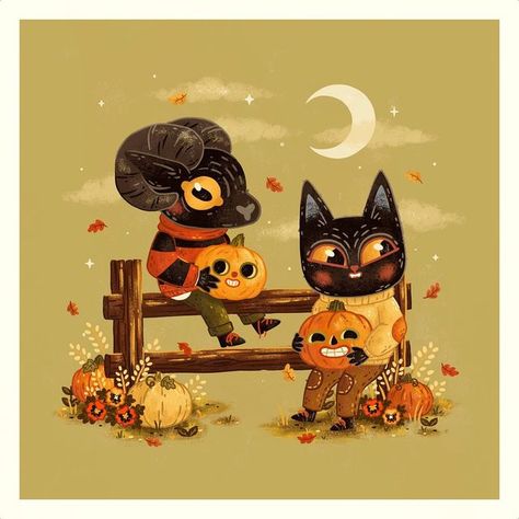 Pumpkin Patch Illustration, Horror Classics, Ocs Ideas, Pumpkin Illustration, Fall Stuff, Illustrated Art, Autumn Illustration, Halloween Illustration, Sketchbook Inspiration