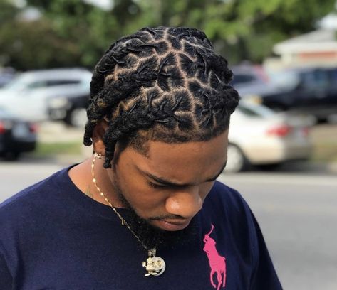 Starter Loc Styles Short Men, Men’s Short Loc Styles, Hightop Dreads Styles Men, Short Loc Styles Men, Locs Hairstyles For Men Short, High Top Dreads Styles For Men, Loc Styles For Men Short, Loc Braids Styles Men, Men Dreadlock Styles