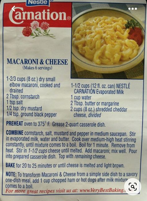 Carnation Macaroni And Cheese, Recipes With Evaporated Milk, Main Dishes Crockpot, Mac And Cheese Recipe Soul Food, Best Macaroni And Cheese, Macaroni Cheese Recipes, Cheese Homemade, Pasta Side Dishes, Mac Cheese Recipes