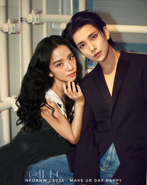 2jisoo Fairchoo Ship Bxg Cr:twitter Blackpink Friendship, Mixed Boys, Mixed Boy, Kpop Random, Male Idols, Joshua Seventeen, Jisoo Blackpink, Keep Running, Apa Aja