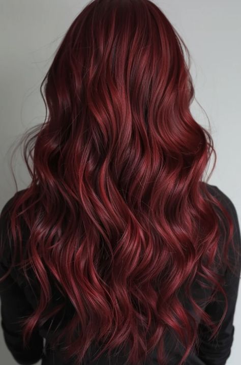 Shades Of Red Hair, Wine Red Hair, Hair Light, Front Hair, Cherry Wine, Dark Red Hair, Dungeons And Dragons Characters, Holiday Hairstyles, Hair Inspiration Color