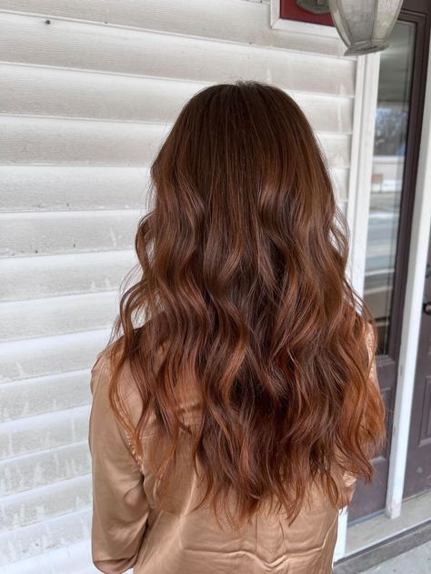 Ginger Hair Color With Brown, Ginger Hair To Brown, Auburn Hair Color For Fair Skin, Hair Color Ideas For Natural Black Hair, Brown Hair Ginger Undertone, Ginger Toned Brown Hair, Low Lights For Auburn Hair Natural, Reddish Brownish Hair, Ginger Tinted Brown Hair