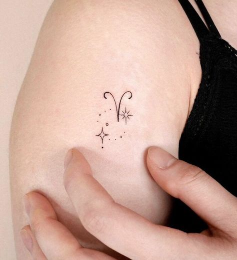 Aries Shoulder Tattoo, Zodiac Tattoo Designs, Aries Zodiac Tattoos, Scorpio Tattoo, Virgo Tattoo, Taurus Tattoos, Aries Tattoo, Awesome Tattoo, Zodiac Tattoos