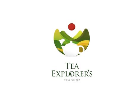 Logo for a tea company in Thailand. Tea Logos Ideas, Tea Logo Design Ideas Branding, Tea Logo Design Ideas, Tea Company Logo, Tea Brand Logo, Production Logo Design, Tea Shop Logo, Vietnam Logo, Thailand Logo