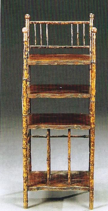 Late 19th Century Regency Style Faux Bamboo Etagere Bamboo Etagere, Bamboo Furniture Vintage, Japanese Ornament, Euro Trash, Antique Bamboo, Old Wicker, Antique Objects, British Colonial Style, Florida Design