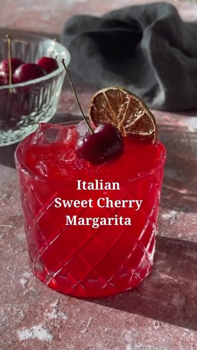 TikTok · Viral cocktails Cherry Margarita, Sweet Martini, Margarita Cocktails, Alcoholic Drinks Pictures, Cherry Drink, Flavored Margaritas, Drink Garnishing, Cherry Cocktail, Homemade Cocktails