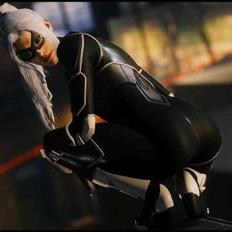 Black Cat Spiderman, Ps5 Spiderman, Cat Spiderman, Black Cat Marvel Spiderman, Ultron Wallpaper, Spiderman Gif, Spiderman Black Cat, Spiderman Girl, Spiderman And Spider Gwen