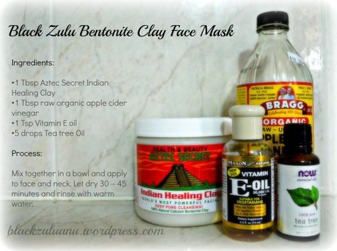 Bentonite Clay Face Mask, Aztec Clay Mask, Aztec Secret Indian Healing Clay, Face Mask Ingredients, Aztec Clay, Bentonite Clay Mask, Indian Healing Clay, Healing Clay, Diy Acne