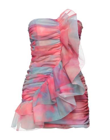 Tulle Ruffles Multicolor pattern Deep neckline Sleeveless No pockets Zipper closure Fully lined Heels Preppy, Short Spring Dresses, Grey Short Dress, Tulle Ruffles, Joy Dress, City Dress, Multicolor Dress, Color Coral, Deep Neckline