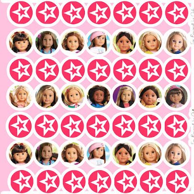 Daisy Celebrates!: American Girl Birthday Party Printable Files American Girl Themed Birthday Party, American Girl Party Ideas, American Girl Printables, American Girl Cakes, American Girl Party, Girls Tea Party Birthday, American Girl Dress Pattern, American Girl Birthday Party, American Girl Birthday