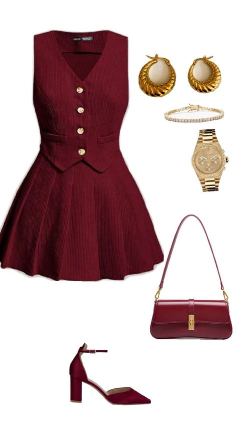 #red #outfitinspo# fashion #gold #collage #oldmoneyoutfits Red Fashion Aesthetic, Dress With Red Heels, Red Heels Outfit, Old Money Elegant, Casual Old Money, Outfit Old Money, Old Money Outfit, Business Casual Outfit, Money Outfit