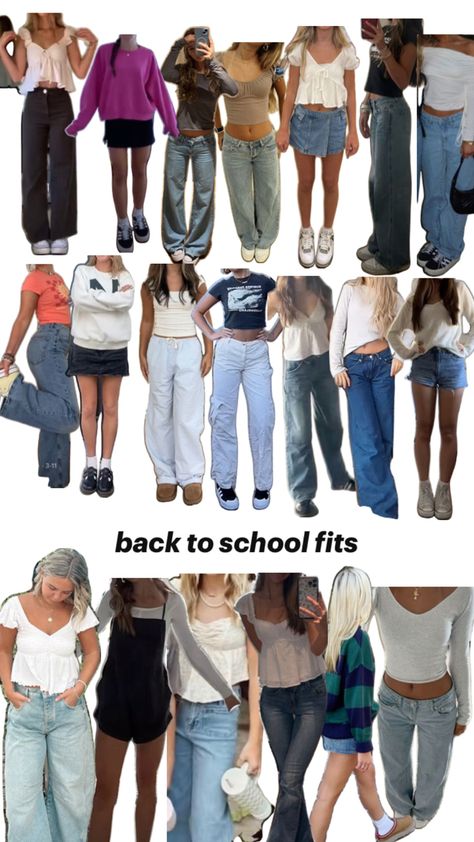 Cute Easy Outfits For School, Simple Outfits For School, First Day Of School Outfit, Outfit Inspo Casual, Trendy Outfits For Teens, Casual School Outfits, Cute Outfits For School, Cute Preppy Outfits