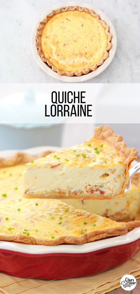 Brunch Quiche, Quiche Lorraine Recipe, Classic French Dishes, French Dishes, Easy Brunch, Quiche Recipes, Breakfast Brunch Recipes, Breakfast Dishes, Egg Recipes