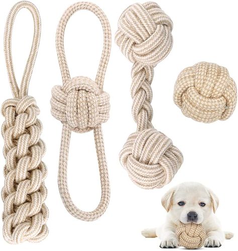 Knot Ball, Small Dog Accessories, Cute Dog Toys, Dog Accesories, Small Dog Toys, Dog Water Dispenser, Golden Puppy, Dog Toy Ball, Dog Dental Care