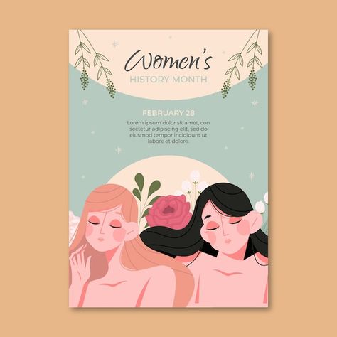 Cosmetic Web, Mini Posters, Banner Design Layout, الفن الرقمي, Women's History Month, Cosmetic Packaging Design, Women's History, Instagram Ideas Post, Vertical Poster