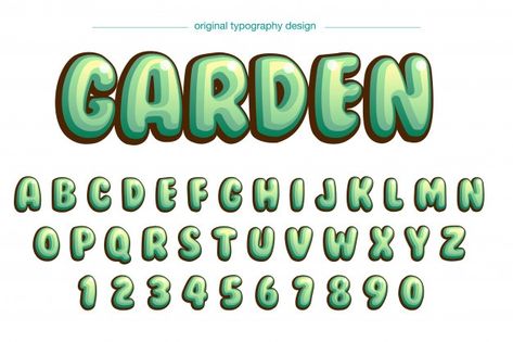 Vibrant bubble green comic typography de... | Premium Vector #Freepik #vector #vintage #abstract #design #kids Bubbly Typography Design, Bubble Handwriting, Font For Poster, Bubble Typography, Comic Typography, Fonts Bubble, Vibrant Typography, Font Wallpaper, Green Calligraphy