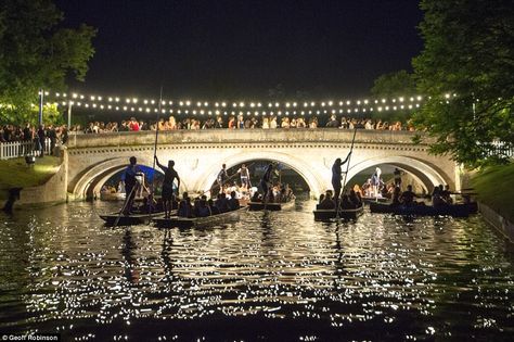 Cambridge students celebrate the end of exams at May Ball | Daily Mail Online May Ball Cambridge, Cambridge Aesthetic, Rivers Of London, Cambridge Student, The Royal Romance, Real Life Princesses, Royal Romance, Hot Couture, I Love My Life