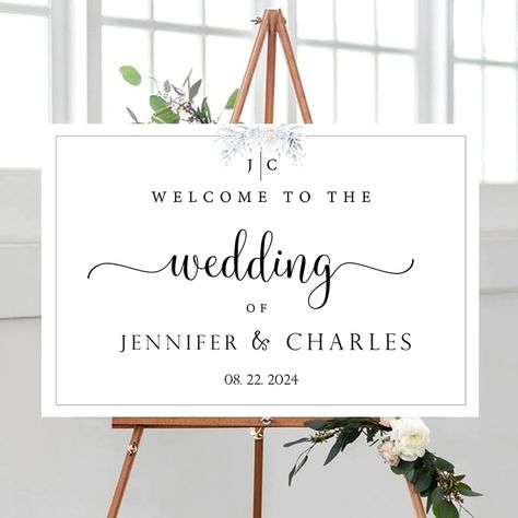 Rustic Modern Wedding, Printable Wedding Sign, Signs Wedding, Welcome Sign Template, Wedding Outdoor, Wedding Welcome Sign, Diy Brides, Welcome To Our Wedding, Wedding Welcome Signs