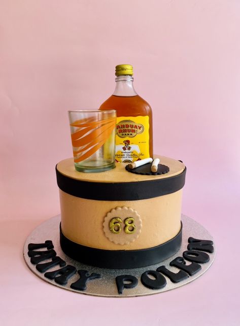 Cake for dad Tanduay Cake, Cake For Dad, Beer Cakes, Construction Birthday Cake, Beer Cake, Design Cake, Beautiful Birthday Cakes, Beautiful Birthday, Construction Birthday