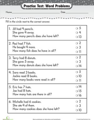 First Grade Addition Subtraction Worksheets: Practice Test: Word Problems Naplan Year 3 Worksheets, Addition Worksheets First Grade, Simple Word Problems, School Sheets, First Grade Addition, First Grade Words, Addition Words, First Grade Math Worksheets, Addition Word Problems