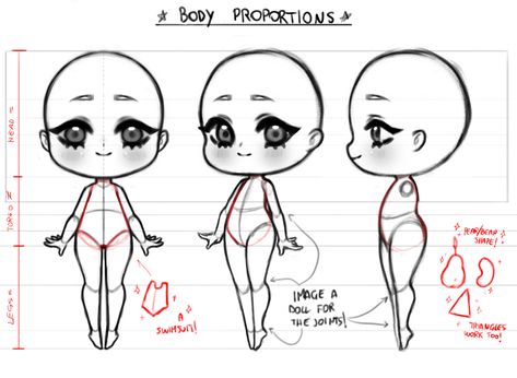 From Sketch to Color, CHIBIS! by Akylha - CLIP STUDIO TIPS Sketch To Color, Anime Anatomy, Chibi Head, Head Proportions, How To Draw Chibi, Draw Chibi, Chibi Body, Anime Tutorial, Character Model Sheet