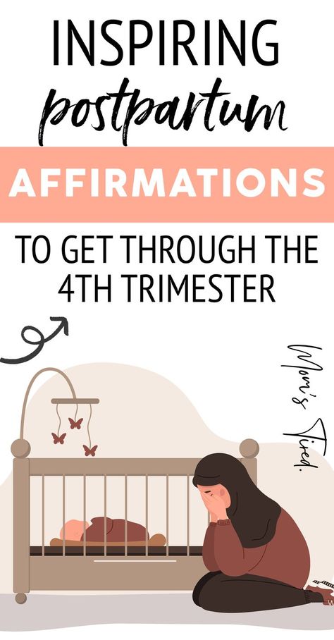 a mom struggling with postpartum and her baby - postpartum affirmations Postpartum Hormones, Postpartum Affirmations, Postpartum Tips, Postpartum Fitness, Fourth Trimester, Post Pregnancy Workout, Birth Affirmations, Pregnancy Hormones, Positive Mantras