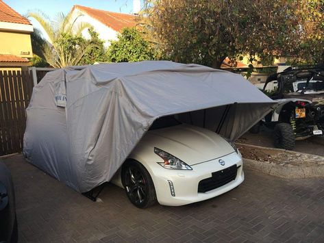 Car Covers Outdoor, Car Canopy Outdoor, Diy Car Shelter, Car Canopy Ideas, Car Cover Outdoor, Portable Carport, Car Shed, Carport Canopy, Portable Garage