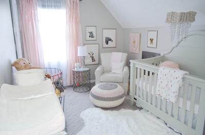 Shabby Chic Pink Zoo Baby Nursery Ideas Green Nursery Girl, Mint Green Nursery, Pink And Green Nursery, Girl Nursery Colors, Girl Nurseries, Nursery Decor Green, Girl Nursery Pink, Ideas Habitaciones