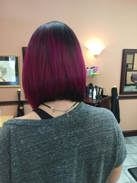 Sleek magenta bob Plum Bob Haircut, Burgundy Brown Hair, Burgundy Highlights, Hair Color Pictures, Haircut Inspo, Cabello Hair, Hair Png, Color Pictures, Inverted Bob