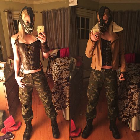 Bane Costume DIY Female Bane Costume, Bane Costume Female, Bane Halloween Costume, Superheroes Costumes, Bane Costume, Bane Cosplay, Birthday Character, Villain Cosplay, Gender Bend Cosplay