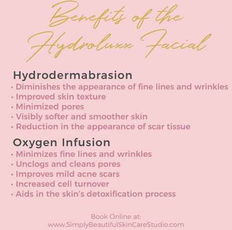 Hydrodermabrasion Benefits, Hydro Facial Benefits, Oxygen Facial Benefits, Hydrodermabrasion Facial, Facial Benefits, Esthetician School, Oxygen Facial, Hydra Facial, Waxing Services