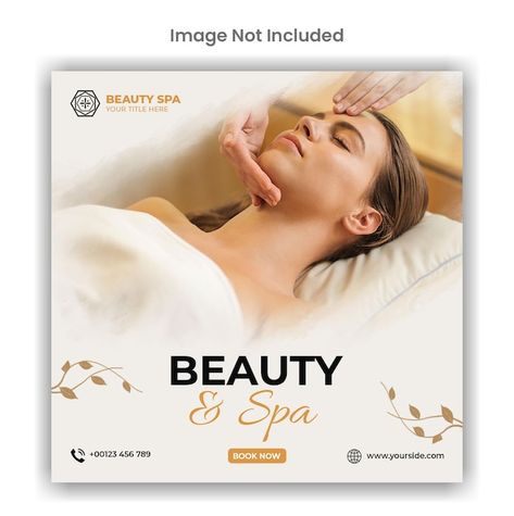 PSD beauty and spa social media or insta... | Premium Psd #Freepik #psd #post Spa Social Media, Instagram Post Template Design, Post Template Design, Facial Therapy, Spa Marketing, Spa Business, Facebook Banner, Post Ad, Social Media Poster