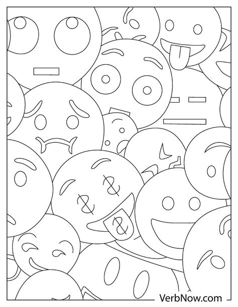 Free EMOJI Coloring Pages & Book for Download (Printable PDF) Emoji Coloring Pages Free Printable, Cinderella Coloring Pages, Bingo Patterns, Lion Coloring, Coloring Pictures For Kids, Emoji Coloring Pages, Moana Coloring Pages, Free Emoji, Lion Coloring Pages