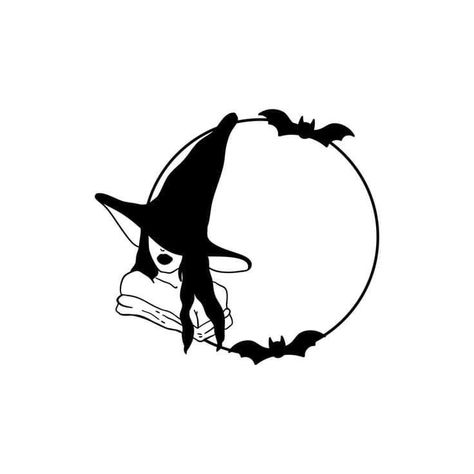 Witchy Designs, Witchy Svg, Svg Crafts, Cricut Decals, Spooky Svg, Trippy Drawings, Diy Shirts, Laser Ideas, Clipart Silhouette