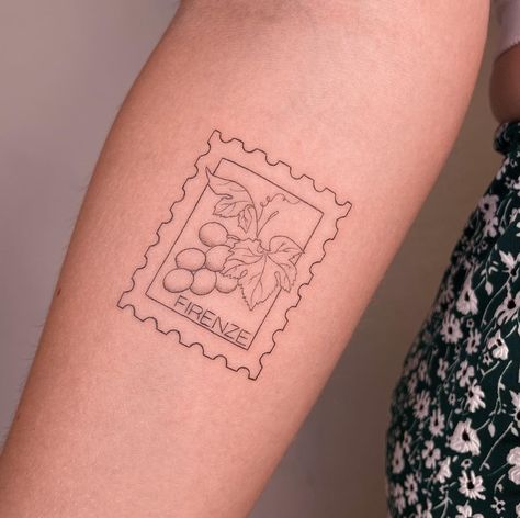 Maryland Tattoo, Wine Tattoo, Italy Tattoo, Wine Vine, Stick Poke Tattoo, Stamp Tattoo, Vine Tattoos, Memorial Tattoo, Poke Tattoo