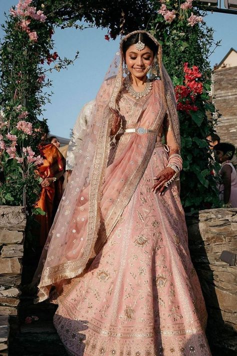 Pastel Pink Lehenga, Pastel Lehenga, Pink Bridal Lehenga, Colour Trend, Bridal Lehenga Designs, Latest Bridal Lehenga, Lehenga Designs Simple, Millennial Pink, Pink Lehenga